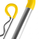 MaxxHaul 50565 2 Pack Trailer Hitch Pin & Clip with Rubber-Coated Vinyl Yellow Grip, 5/8" Diameter, Fits 2" Receiver