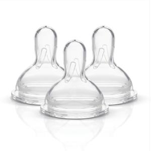 Medela Slow Flow Spare Nipples with Wide Base, Compatible with Medela Storage Bottles, Made Without BPA, 3 Count (Pack of 1)