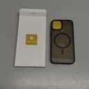 Miracase Magnetic for iPhone 14 Case 6.1 inch (Compatible with MagSafe)with 2X Screen Protectors Military-Grade Protection, Anti-Fingerprint Translucent Matte Phone Case Cover, Black