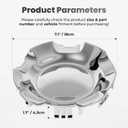 4 x 9596007 4PCS 7-1/8" 6 Lug Center Caps for Rims 20 Inch Compatible with Chevy Silverado Avalanche Suburban Tahoe 2007-2014, Replace 9596007 9595152