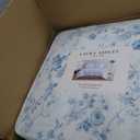 Laura Ashley - Twin XL Comforter Set, Soft & Reversible Cotton Bedding for Year Round Use, 2 Piece Bed Set with Matching Pillowcase (Belinda Blue)