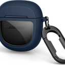 SURITCH Protective Cases for Bose QuietComfort Earbuds II 2022 / QuietComfort Ultra/Ultra Earbuds 2nd Gen, Shockproof Case Cover for Bose QC ii 2 & Ultra Case Accessories with Carabiner, Navy