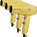 REVLON Compact Hair Dryer | 1875W Lightweight Design, Perfect for Travel, (Yellow)