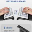 Laborio Computer Keyboard Stand for Desktop, 2-Level Height Adjustment Keyboard Wrist Rest, Non-Slip Key Board Riser Pad for Office, Gaming, and Home Desks