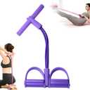 21 Fitness Resistance Bands-4 Tube Pedal Ankle Puller,Upgraded Stretch Bands for Exercise Sit Up Exercise Equipment,Multifunction Tension Rope,Foot Pedal Resistance Bands