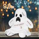 Halloween Ghost Plush - 9.8 Inch Soft Ghost Stuffed Animal for Halloween Decoration, Party Decor for Kids and Adults Party Gift