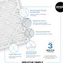 Simply 12x24x1 Air Filter, MERV 8, 6 Pack, For Home AC Furnace & HVAC (Actual Size: 11.75"x23.75"x0.75") DUST, Pet, & Allergy Control