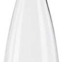 OGGI Clear Carafe w/Flip Open Lid - Ideal Juice Bottle, Clear Pitcher with Lid, Tea Pitcher, Water Carafe, 1.6 Lt(54Oz), White