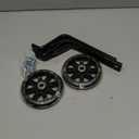 Training Wheels with Brackets & Hardware for Scooters and Bicycles (Black) - Fits 12", 14", or 16" Rear Wheels, Bike Support Wheels, Scooter Training Wheels, Set of 2 With Hardware