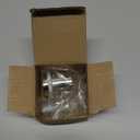 Floor Door Stopper Door Stop-Classy Solid Steel Modern Heavy Duty Door Stoppers -Floor Mount Anchor Screw-Wall Protector for Commercial Door(Stainless Steel White, 1.5 Inch)