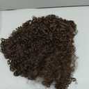 Brown Curly Wigs for Black Woman Glueless Synthetic Lace Front Wig with Pre Cut HD Lace Hairline 12 Inch Beginner Friendly Bob Wig Easy to Wear and Go for Daily Use