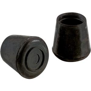 Shepherd Hardware 1-1/4" Round Non-Marking Rubber Slip-On Chair Leg Tips, Nonslip Protective Furniture Leg Caps for Chairs, Stools, and Tables on Hard Surfaces, Set of 24, Black