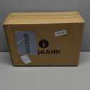 Chair Cushions for Dining Chairs Set of 6, Non Slip Kitchen Chair Pads, 17" x 16" x 2", Indoor Dining Chair Cushions with Ties, D-Shaped Seat Cushions for Kitchen Chairs, Brown