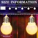 Retisee 2 Pcs Marquee Light String Bulbs13.8 ft Long for Marquee Letters Numbers 3 4 ft Tall Waterproof LED String Light for Indoor Outdoor Wedding Birthday Party Decor