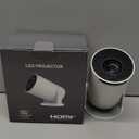 Mini Portable Projector 4K WiFi 6 BT 5.2 Upgraded Portable Projector Full HD Supported for Phone /PC /TV /HDMI /PS5 /Laptop Auto Keystone Home Theater 180 Rotation [Built-in App] White