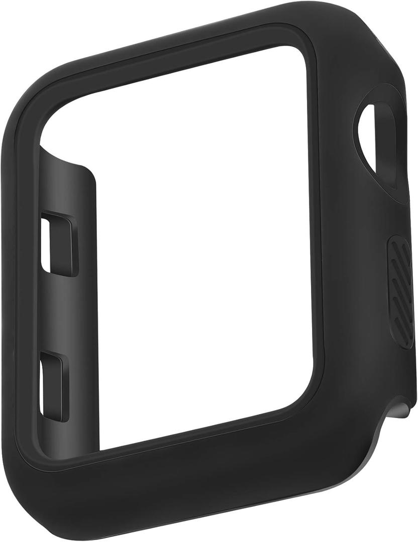 WITHit Protective Glass Cover with Integrated Bumper, Compatible with Apple Watch, 42mm (Series 1-3 only), Black  Seamless Fit, Easy Installation, Screen Protector and Bumper for Apple Watch