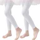 EPEIUS Ballet Tights for Girls Footless Dance Tights Toddler Soft School Stockings Kids Leggings Pantyhose, 3-5T
