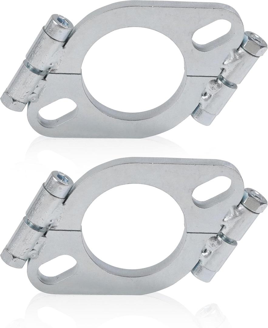 2PCS Exhaust Flange Repair Kit,Car Accessories Flange Kit with Nuts and Bolts,Automotive Replacement Exhaust Flanges,Suitable for Retrofitting and Repairing Split Flanges (2 inch)