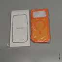 3 in 1 Magnetic for iPhone 17 Pro Max Case for Women Girls,1X Screen Protector+1X Camera Lens Protector,Compatible with MagSafe,Translucent Matte,Cute Cat-ear Wavy Phone Case,6.9",Bright Orange