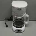 MUELLER HOME 12-Cup White Coffee Maker - Borosilicate Carafe, Auto-Off, Reusable Filter, Anti-Drip, Keep-Warm Function, Clear Water Level Window, White Kitchen Accessories