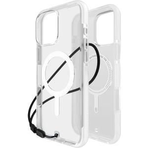 BodyGuardz Ace Pro Compatible with iPhone 16 Pro Max Case - Shockproof Cover with 18FT Drop Tested - Compatible with MagSafe - Wireless Charging - Responsive Buttons (Clear)