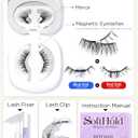 BEYELIAN Magnetic Eyelashes with Applicator, Soft Magnetic Lashes Natural Look Upgrade Lash Fixer Comfortable & Secure Fit Easy to Apply Reusable (CS101+Lash Fixer)