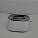 MELLERHOME Retro Toaster 2 Slice, 7 Browning Levels, 3 Functions (Reheat, Defrost, Cancel), Removable Crumb Tray, Under Base Cord Storage, White Toaster Kitchen Appliances