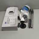 Electric Spin Scrubber - Cordless Bathroom Scrubber with 7 Brush Heads - Dual Speed IPX7 Waterproof Power Scrubber for Heavy-Duty Bathtub, Glass, Tile, and Car Cleaning (White)