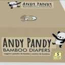 Andy Pandy Bamboo Diapers, 108 Count, Size S (8-16 lbs) (4-8kg)