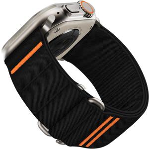 Suitisbest Sport Bands Compatible with Apple Watch Ultra Band 49mm 46mm 45mm 44mm 42mm Men, Stretchy Nylon Sport Loop Strap with S-Hook for iWatch Series 11 10 9 8 7 6 5 4 3 2 1, SE 3 2 1, Ultra 3 2 1