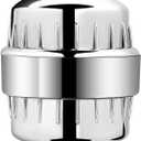 AquaBliss High Output Universal Shower Filter with Replaceable Multi-Stage Filter Cartridge  Transform Itching, Eczema & Acne into Glowing Hair, Nails & Skin Fast - Chrome (SF220)