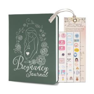 Keepsake Pregnancy Journal with Weekly Guides, Milestone Pages, and Gift-Ready Packaging - Beautiful Mom To Be Gift - Premium Pregnancy Gifts for Expecting Mom (338 Pages, Acid-Free Paper, Hardcover)