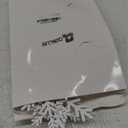 Qunclay 20 Pcs Christmas Wooden Snowflake Decorations 3D Snowflake Tabletop Decor Winter Signs and Centerpiece for Winter Wonderland Decorations Xmas Tiered Tray Decor(White)