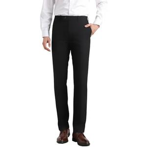 Men's Dress Pants Classic Fit Expandable Waist Casual Flat Front Pant size M