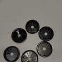 8 Pcs Cable Grommet, Snap Bushing 1-3/4" (45 mm) Mounting Diameter, Flexible Petal-Shaped Buckle Round Nylon Desk Grommet for Wires Through Countertop Cord Organizer and Protection, Black