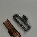 Hair Claw Clips 5 Inch Unbreakable Square Rectangle Clip Clamp Neutral Colors for Thick Curly Long Hair Women - 2 Pack