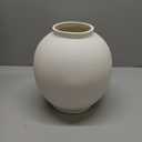 Ceramic Rustic Vase, 10.8 Inch Farmhouse Minimalist Tall Flower Vase for Table, Living Room, Home Decor, Bathroom, Holiday, Wedding, Set of 1, Sandstone White