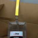 Winco FB-40 Fry Basket with Yellow Handle Medium, 17" x 8.5" x 6"