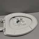 Bemis 7300SLEC Slow Close Toilet Seat, Easy Clean Hinges and Durable Plastic Seat, Made in USA, Elongated, White