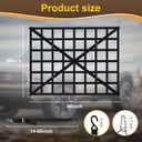 Cargo Net for Pickup Truck Bed, Heavy Duty 1100 lbs Capacity, Adjustable Cam Buckles & S-Hooks, Thick Herringbone Nylon, with Drawstring Storage Bag for Trailers and Trucks (66" x 50")