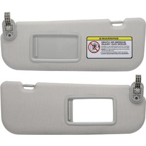 Driver Left & Passenger Right Side Sun Visor Compatible with Hyundai Elantra 2011-2015 Hyundai Veloster 2006-2016 Replacement OEM Number 852103X000TX Colour Gray