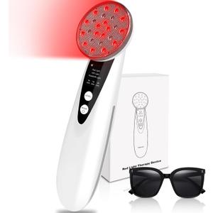 Red Light Therapy for Body, Infrared & Red Light Therapy Device for Face, Suitable for Pets and People, Easy to Set up Portable Handheld Red Light (Silver White)