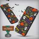 Case for iPhone 16 Halloween Ghost Pumpkin Design,Black Matte Soft Slim Fit TPU Anti-Scratch Shockproof Protective Cover Phone Case for iPhone 16 (pumpkin spider web)