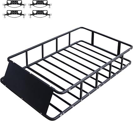 64"x39"x8" Universal Heavy Duty Roof Cargo Rack Anti-Rust Top Luggage Rack
High Capacity,Easy to Assemble,Vehicle Cargo Storage Rack for SUV,Truck,Pickup,Van,Off-Road Camping Travel Outdoor Gear