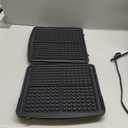 GreenPan Elite 4-Square Belgian & Classic Waffle Maker, Healthy Ceramic Nonstick Aluminum Dishwasher Safe Plates, Adjustable Shade/Crunch Control, Wont Overflow,Easy Cleanup Breakfast,PFAS-Free,Black