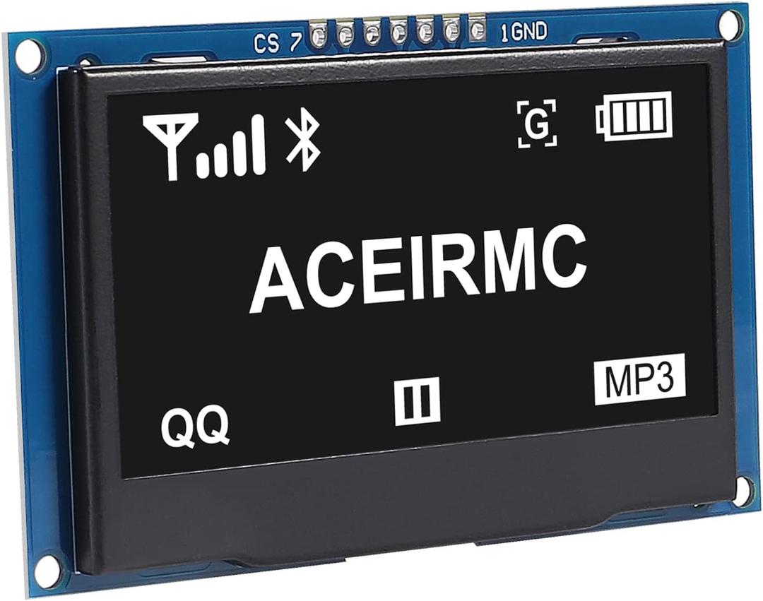 2.42 inch 128x64 OLED LCD Display Module SSD1309 7 Pin SPI/IIC I2C Serial Interface for Arduino UNO R3 (White) 2.42 inch 128x64 OLED LCD Display Module SSD1309 7 Pin SPI/IIC I2C Serial Interface for Arduino UNO R3 (White)