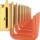 10 Pack E Track Large J Hooks,E-Track J Hanger for Trailer (2" Gold Hook) | Heavy Duty Steel E-Track/ X -Track J Hooks for Enclosed Trailer,Garage, Vans,Workshop,E Track Accessories