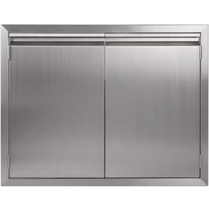 JIE JIN BBQ Access Door 26" W X 24" H Outdoor Kitchen Doors Double Doors Thickened 304 Stainless Steel Outdoor Kitchen Accessories Door for Indoor/Outdoor Kitchen Outdoor Cabinet BBQ Island