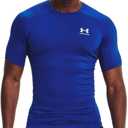 Under Armour Men's HeatGear Compression Short-Sleeve T-Shirt, Blue, Large