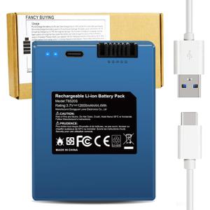 12000mAh Rechargeable Li-ion Battery for eufy Security S220 S230 S231 S330 E330 3-in-1 Video Smart Door Lock E31 and Smart Drop, T8520 T8520S T8520J11 T8531 E8531JY1 T8520T11 Security Smart Lock